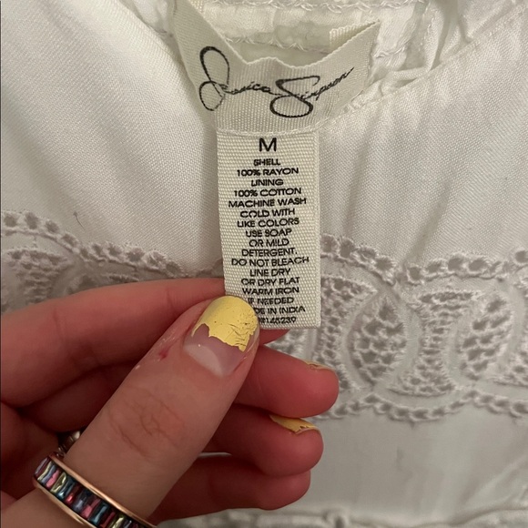 Jessica Simpson White Maxi Dress Size Medium - Picture 5 of 7